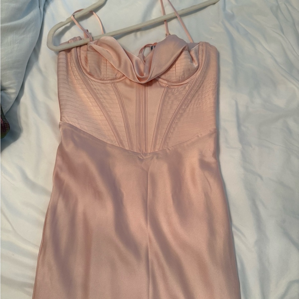 House of CB Blush Strapless Dress